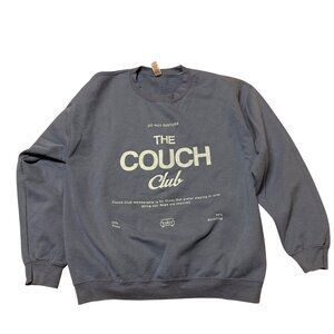 Charlie Southern Sweatshirt Large Couch Club Gildan Heavy Blend Blue White